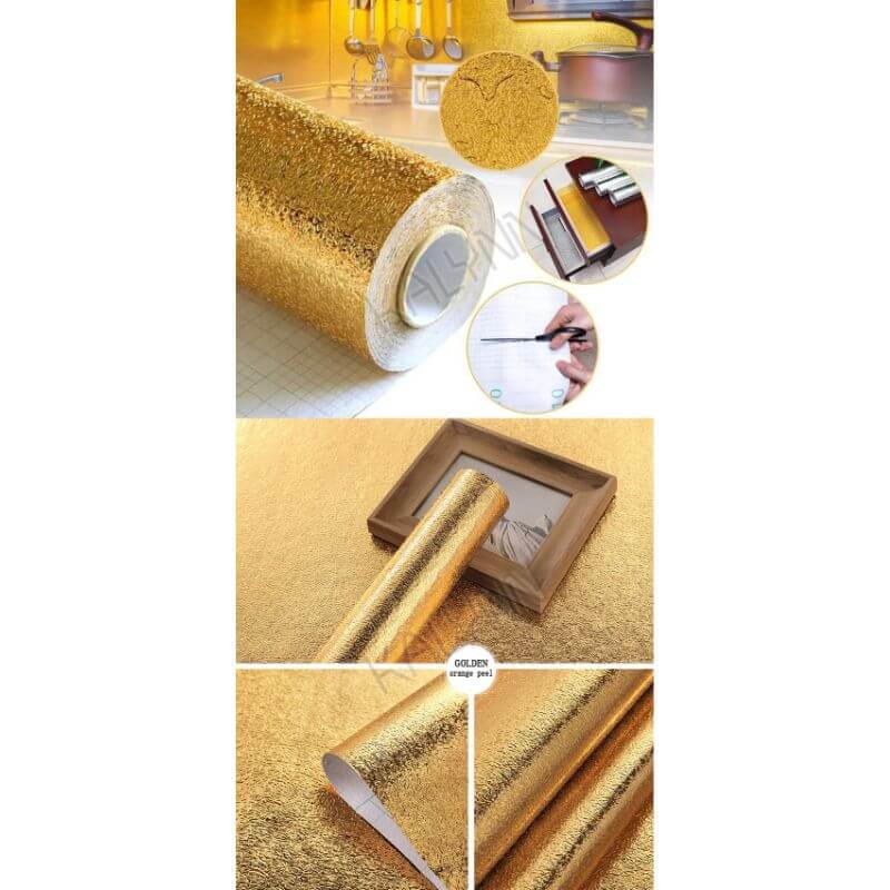 Golden Aluminium Foil Sheet Waterproof