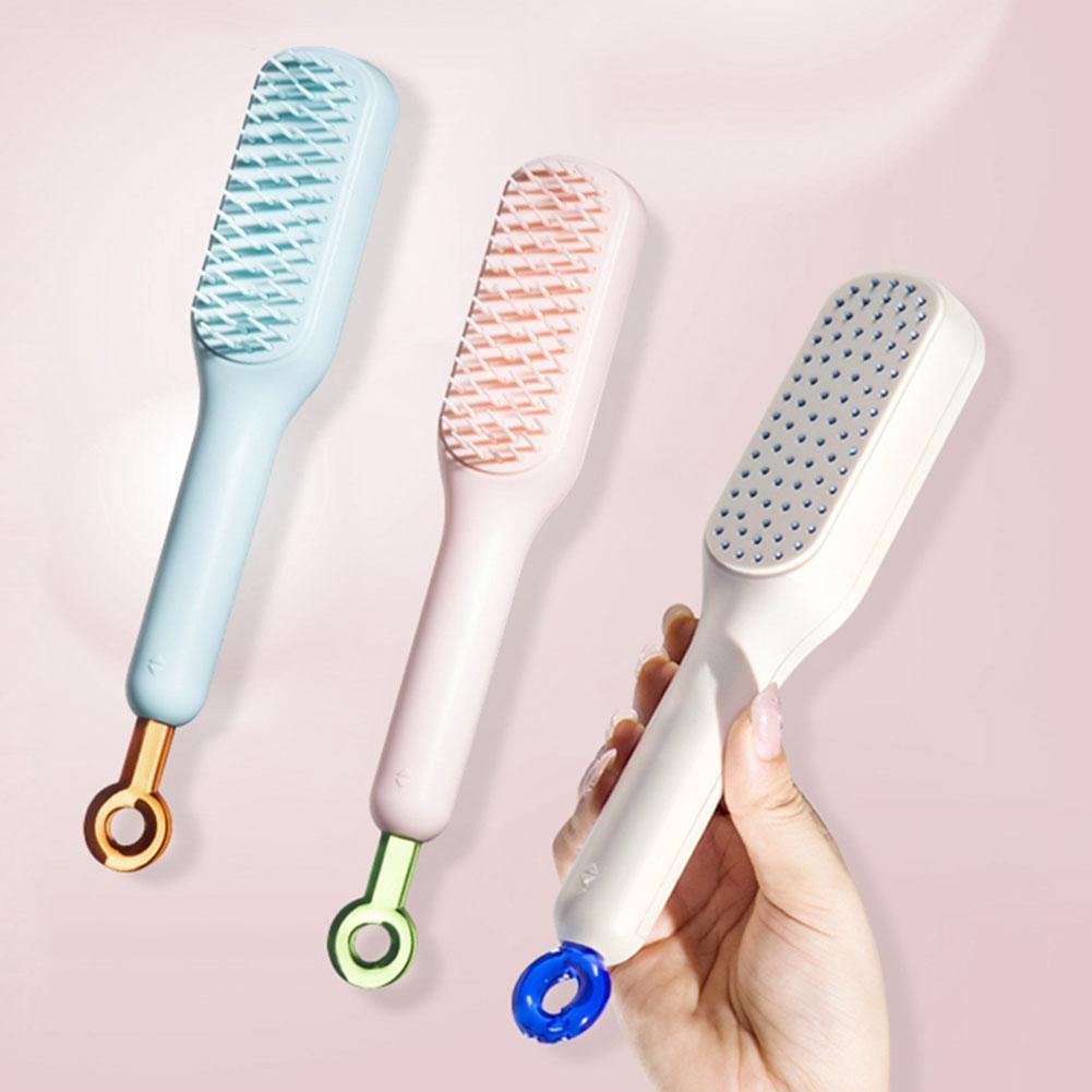 Retractable Self Cleaning Hair Brush