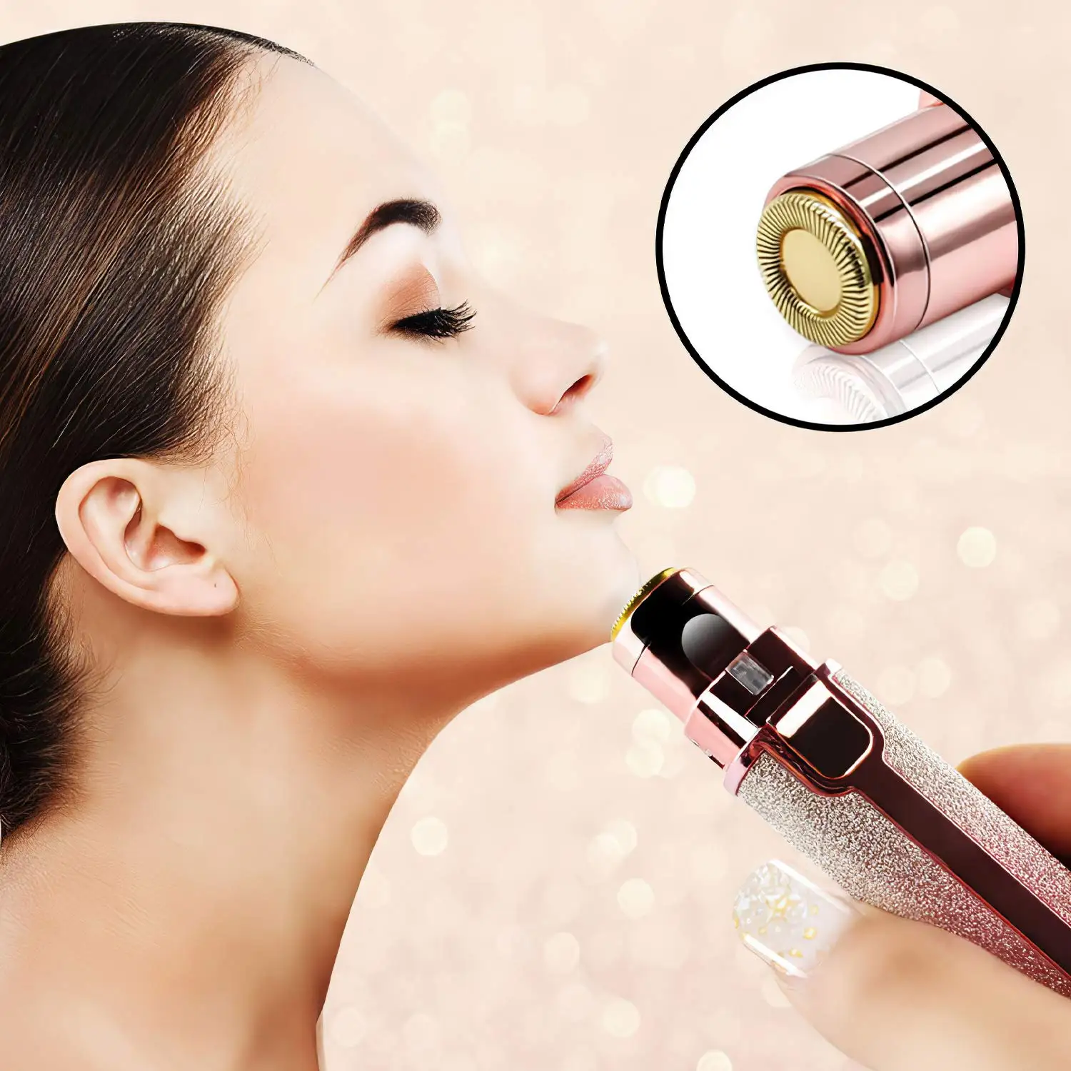 Rechargeable Electric Facial Hair Remover for Women